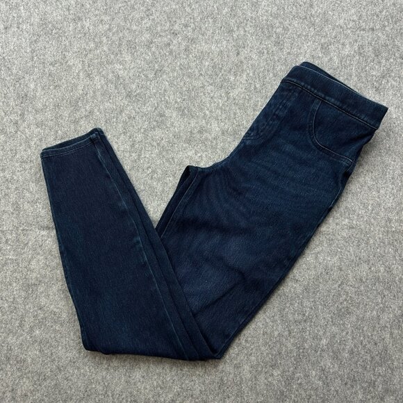 Spanx Pull On Jean-ish Ankle Leggings Jeans Women's Size Medium Medium Wash - Picture 1 of 13